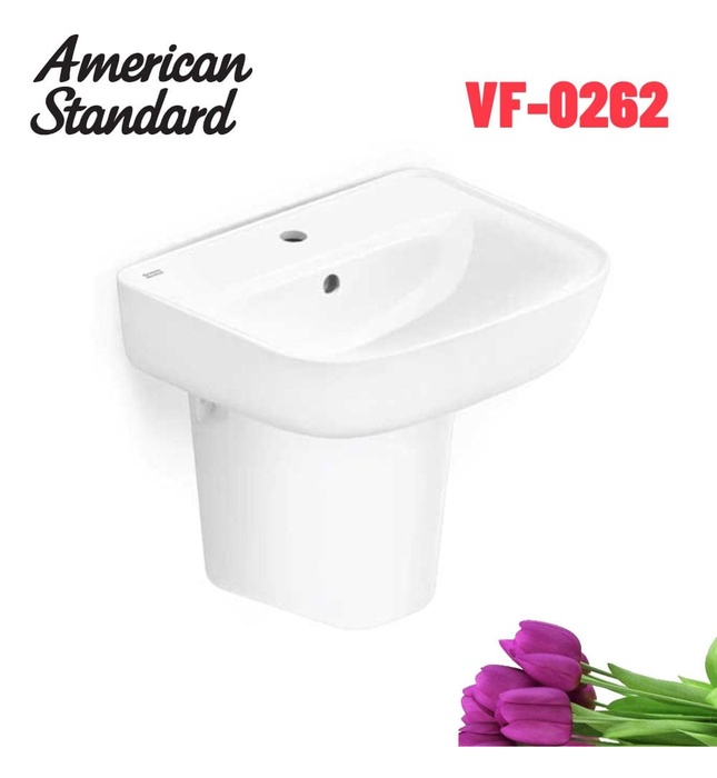 Chậu rửa treo tường chân lửng American Standard VF-0262+VF-7062