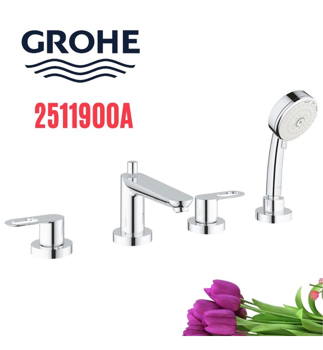 Vòi Xả Bồn Tắm 4 Lỗ Gắn Bồn Đức Grohe 2511900A