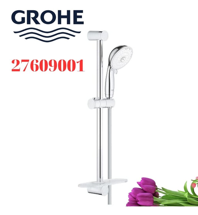 Bộ thanh trượt dây bát sen tắm Đức Grohe 27609001