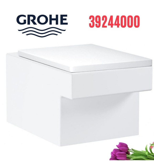 Bàn cầu treo tường GROHE 39244000 Nắp Êm