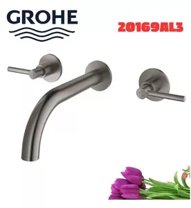 Vòi Chậu Lavabo Nóng Lạnh Gắn Tường Đức Grohe 20169AL3