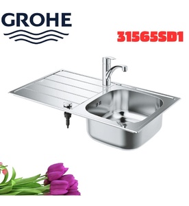 Chậu Rửa Bát 1 Hố Có Bàn Nhập Khẩu Đức Grohe 31565SD1