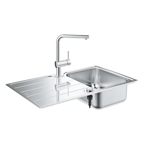 Chậu Rửa Bát 1 Hố Có Bàn Nhập Khẩu Đức Grohe 31573SD1