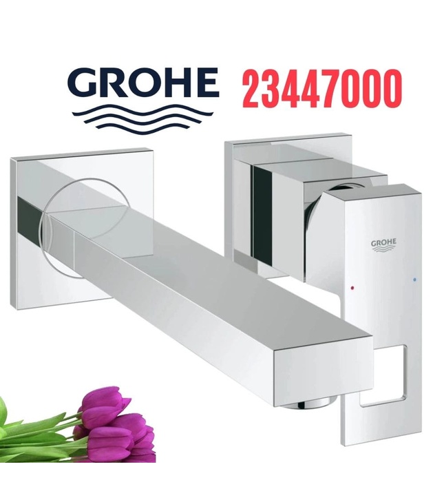 Vòi Lavabo 2 lỗ Gắn Tường Eurocube Grohe 23447000