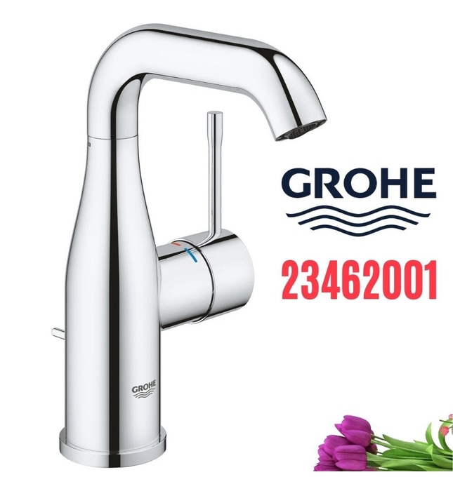 Vòi lavabo nóng lạnh 1 chân thấp Grohe 23462001