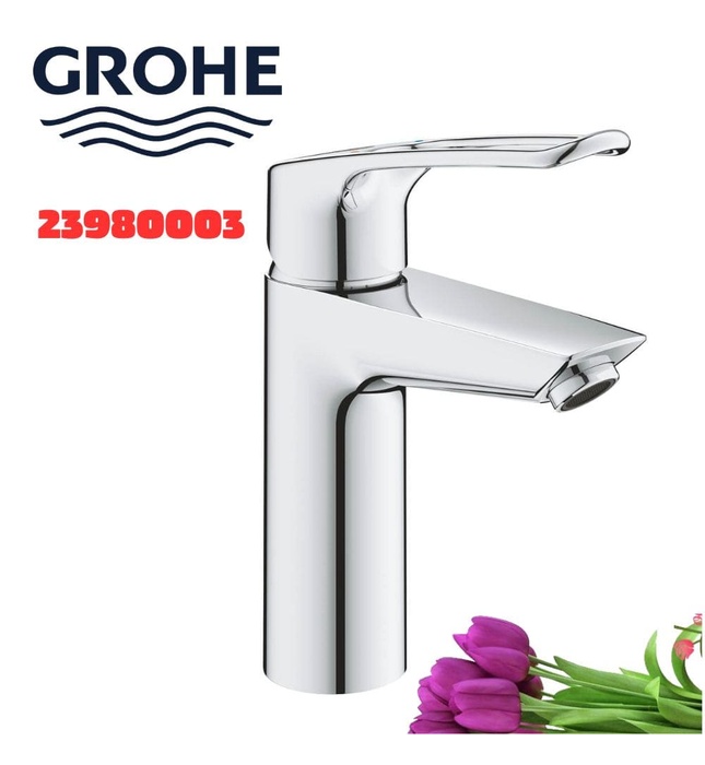 Vòi Chậu Lavabo Nóng Lạnh 1 Lỗ Đức Grohe 23981003