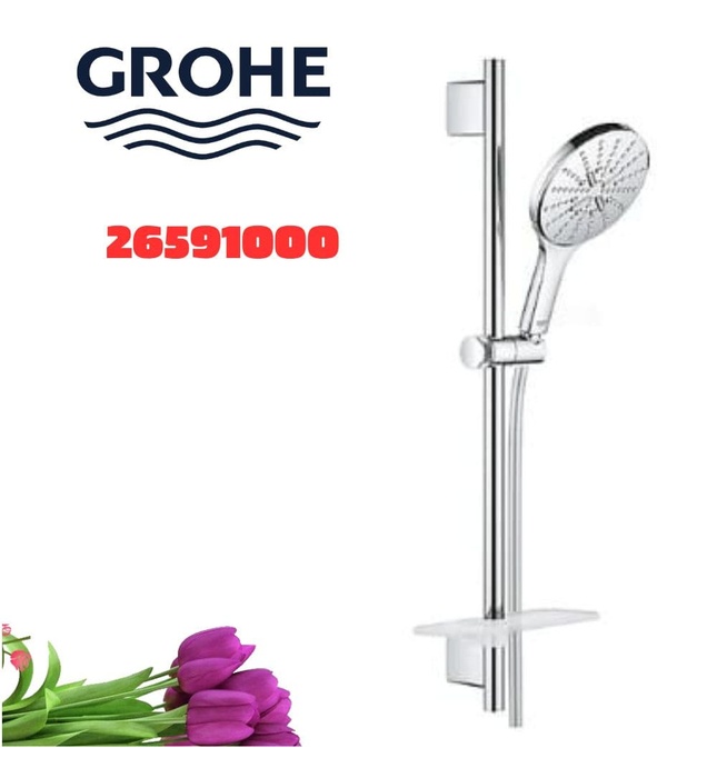 Bộ thanh trượt dây bát sen tắm Đức Grohe 26591000