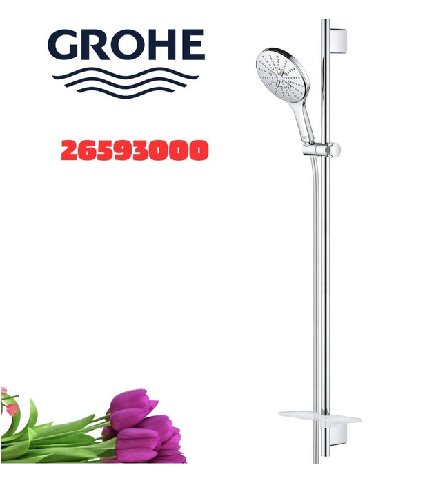 Bộ thanh trượt dây bát sen tắm Đức Grohe 26593000