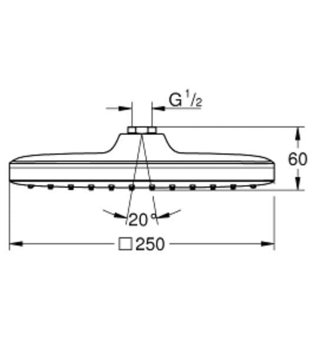 Bát Sen Tắm Gắn Trần Đức Grohe 26685000