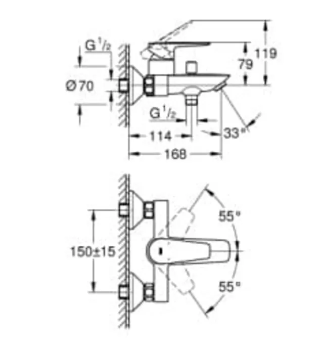 Củ Sen Tắm Nóng Lạnh Đức Grohe 23605001