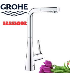 Vòi Chậu Rửa Bát Nóng Lạnh Dây Rút Đức Grohe 32553002