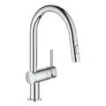 Vòi Chậu Rửa Bát Nóng Lạnh Dây Rút Đức Grohe 32321002