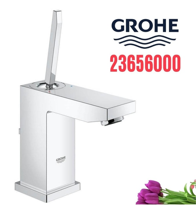 Vòi lavabo nóng lạnh vuông 1 chân Grohe 23656000