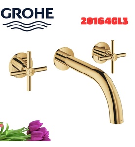 Vòi Chậu Lavabo Nóng Lạnh Gắn Tường Đức Grohe 20164GL3