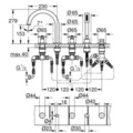 Vòi Xả Bồn Tắm 4 Lỗ Gắn Bồn Đức Grohe 19923GL3