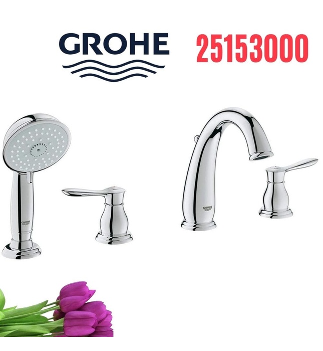 Vòi sen bồn tắm nóng lạnh 4 chân Grohe 25153000