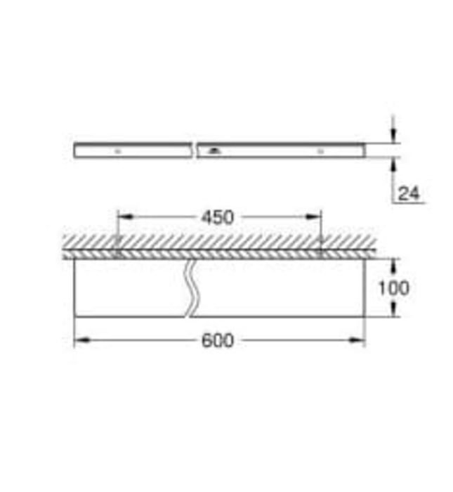 Kệ Dưới Gương Nhập khẩu Đức GROHE 40965GN1