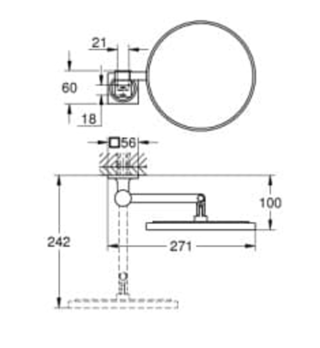 Gương Soi Nhà Tắm Nhập Khẩu Đức Grohe 40967A01