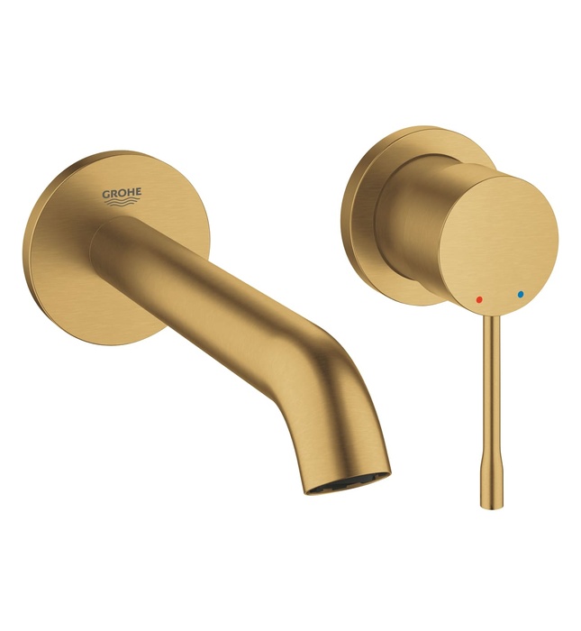 Vòi Chậu Lavabo Nóng Lạnh Gắn Tường Đức Grohe 19408GN1