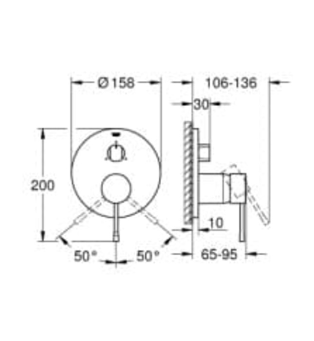 Mặt Nạ Sen Âm Tường Đức Grohe 24092DL1