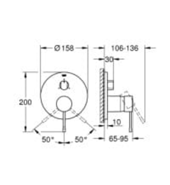 Mặt Nạ Sen Âm Tường Đức Grohe 24092GN1