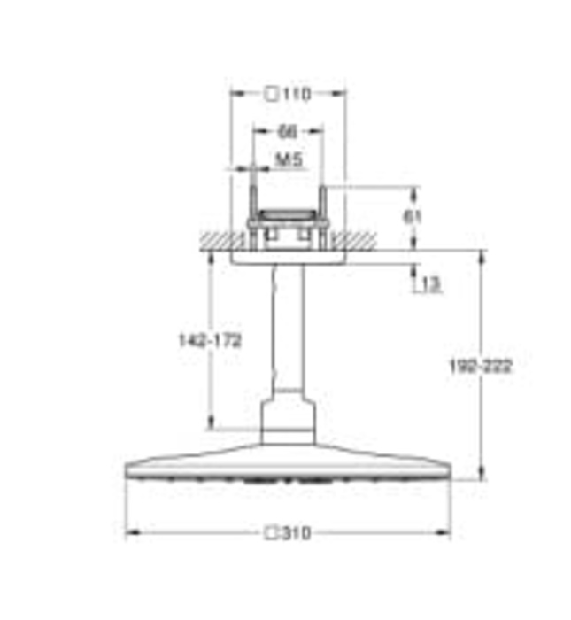 Bát Sen Tắm Gắn Trần Đức Grohe 26481GN0