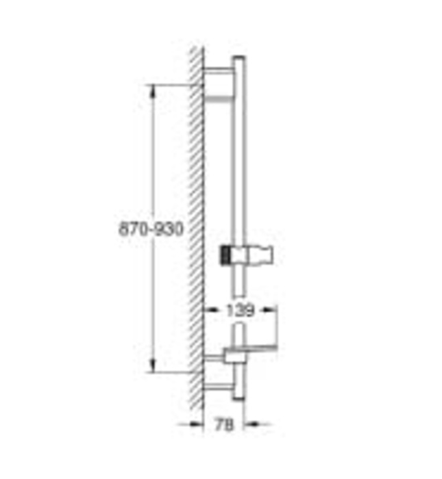 Thanh Trượt Sen Kèm Gác Sen Đức Grohe 26603DA0