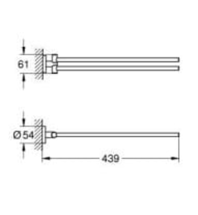 Thanh Treo Khăn Đôi Khẩu Đức Grohe 40371DL1