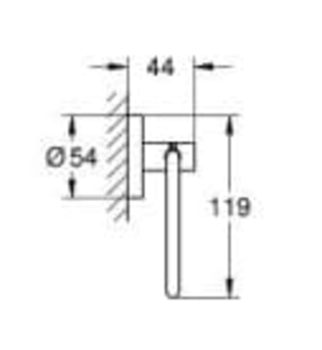 Móc Giấy Vệ Sinh Nhập Khẩu Đức Grohe 40689DL1