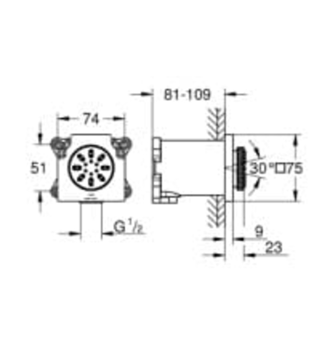 Bát Sen Tắm Gắn Trần Đức Grohe 26802DL0