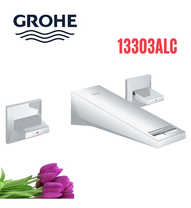 Vòi Chậu Lavabo Nóng Lạnh Gắn Tường Đức Grohe 13303ALC
