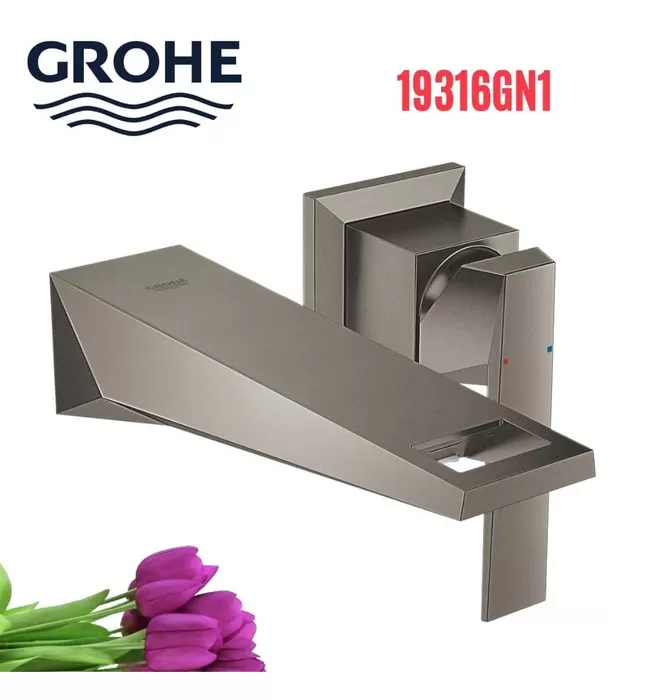 Vòi Chậu Lavabo Nóng Lạnh Gắn Tường Đức Grohe 19381ALC