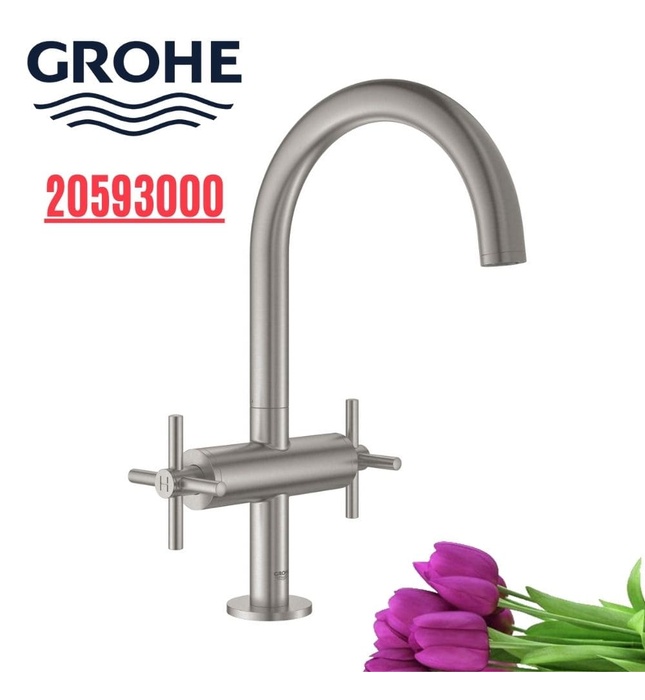 Vòi Chậu Lavabo Nóng Lạnh 1 Lỗ Đức Grohe 21019DC3