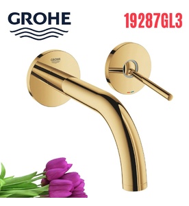 Vòi Chậu Lavabo Nóng Lạnh Gắn Tường Đức Grohe 19287GL3