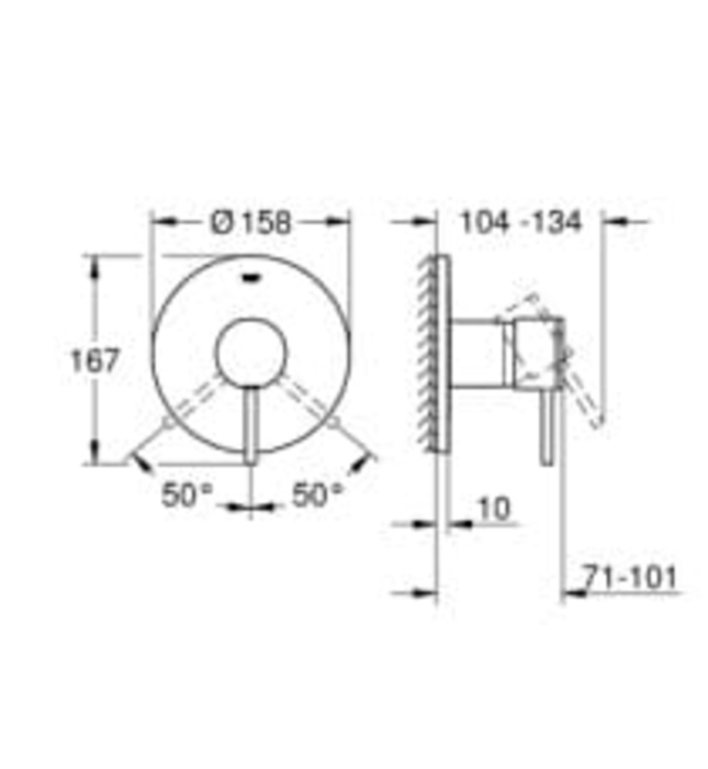 Mặt Nạ Sen Âm Tường Đức Grohe 24065AL3