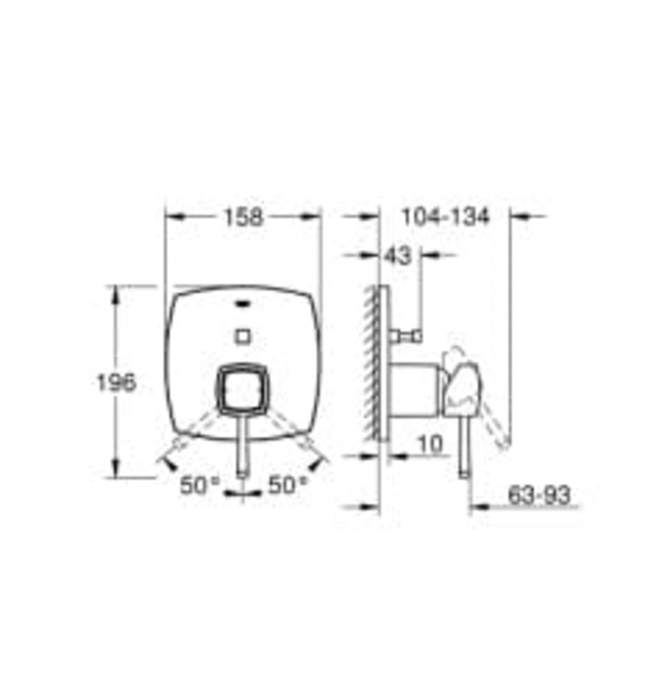 Mặt Nạ Sen Âm Tường Đức Grohe 24068000