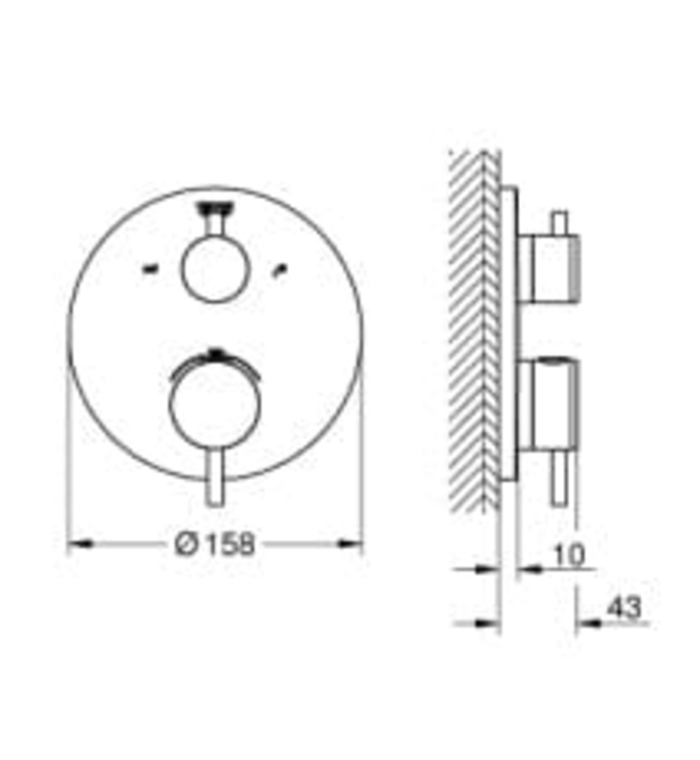 Mặt Nạ Sen Âm Tường Đức Grohe 24138003