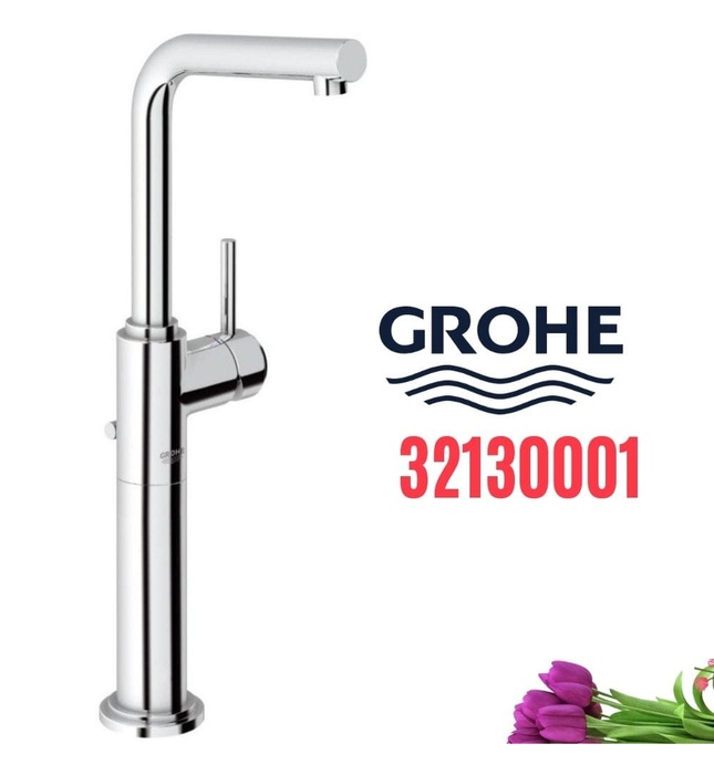 Vòi chậu lavabo nóng lạnh 1 chân cao Grohe 32130001