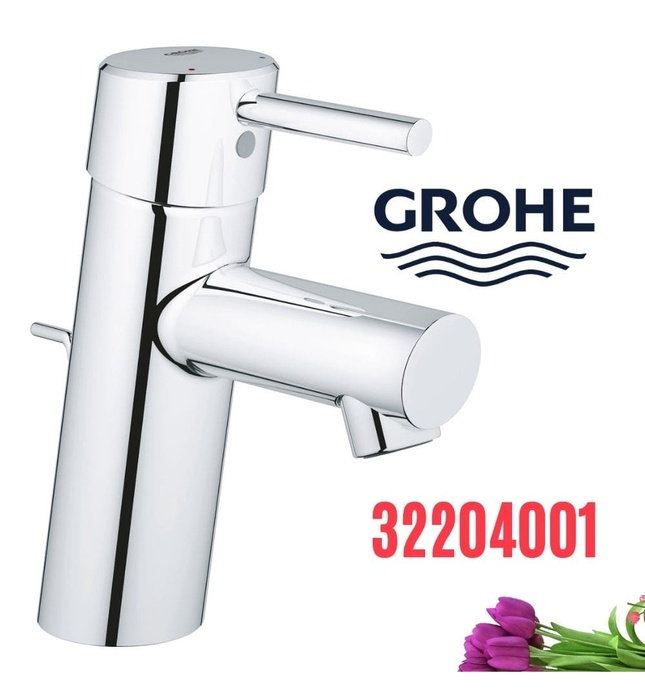 Vòi chậu lavabo nóng lạnh thấp Grohe 32204001