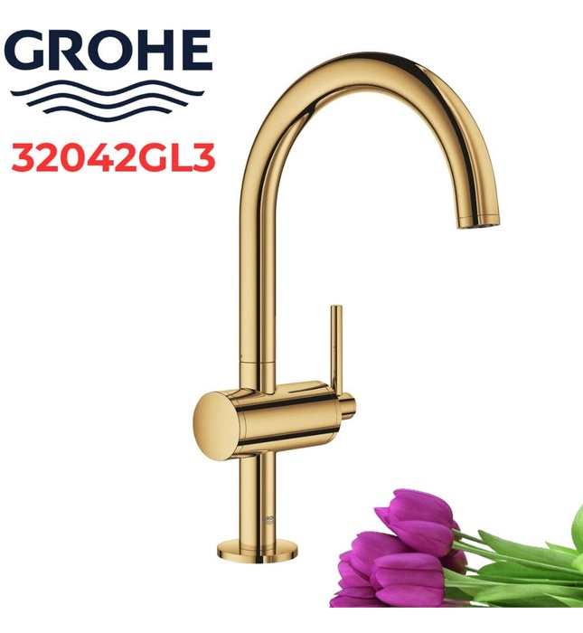 Vòi Chậu Lavabo Nóng Lạnh 1 Lỗ Đức Grohe 32042GL3