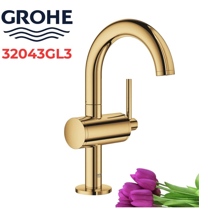 Vòi Chậu Lavabo Nóng Lạnh 1 Lỗ Đức Grohe 32043GL3