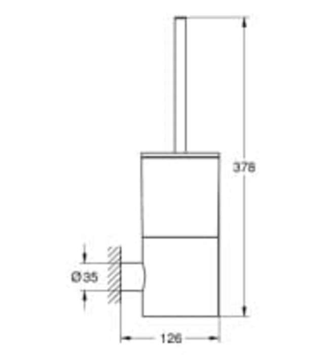 Giá Chổi Tolet Nhập Khẩu Đức Grohe 40314DC3