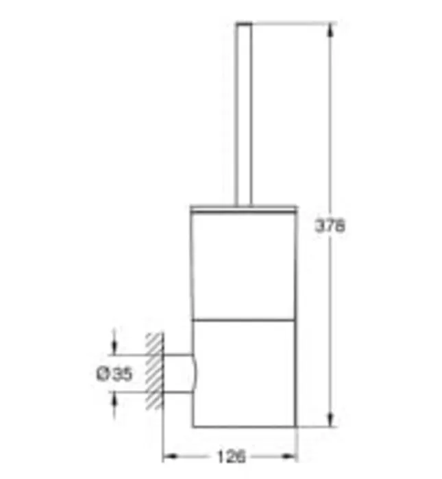 Giá Chổi Tolet Nhập Khẩu Đức Grohe 40314DC3