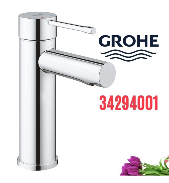 Vòi lavabo nóng lạnh 1 chân thấp GROHE 34294001