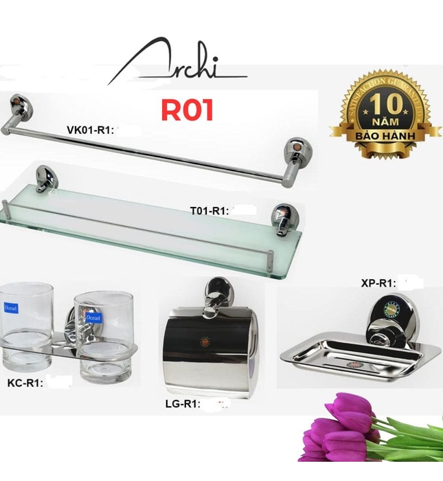 Bộ Phụ Kiện inox 304 5 món Archi R01