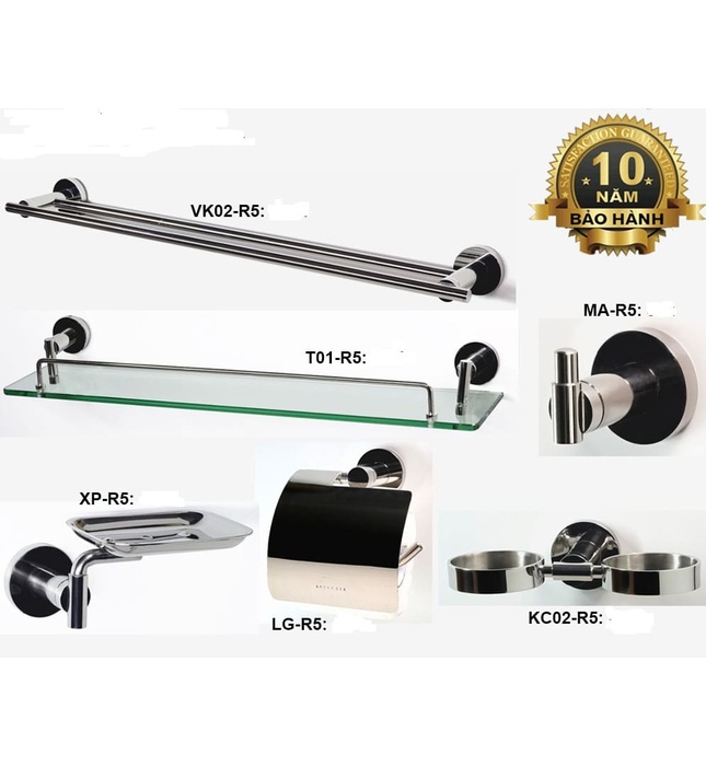 Bộ Phụ Kiện inox 304 6 món Archi R05