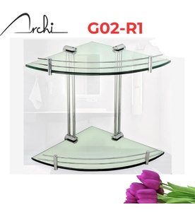 Kệ kính góc để đồ 2 tầng Archi G02-R1