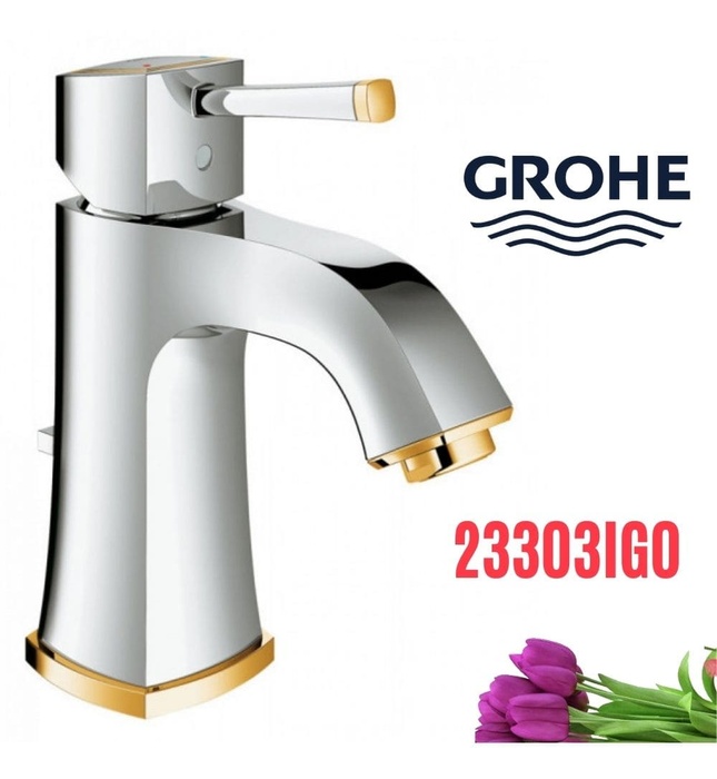 Vòi rửa nóng lạnh 1 chân gắn chậu thấp GROHE 23303IG0