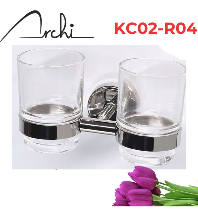 Kệ Cốc Đánh Răng Đôi Archi KC02-R2