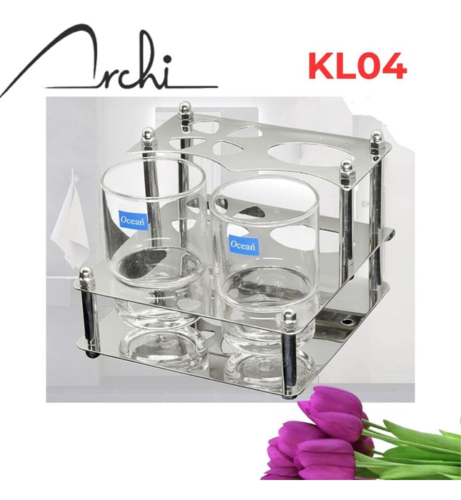 Kệ Cốc Đánh Răng Đôi Archi KL04